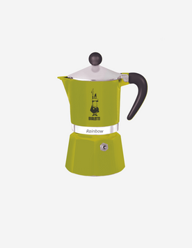 Гейзерна кавоварка Bialetti (Біалетті) Rainbow зелена, 1 чашка, 60 мл 15BAR-14833 фото