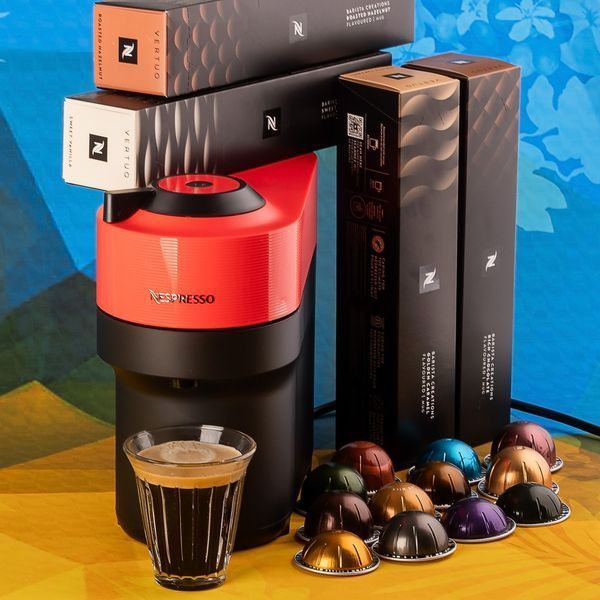 Набор Nespresso Vertuo Pop Summer Pepper Red: кофемашина + 52 капсулы Vertuo 2621718356 фото