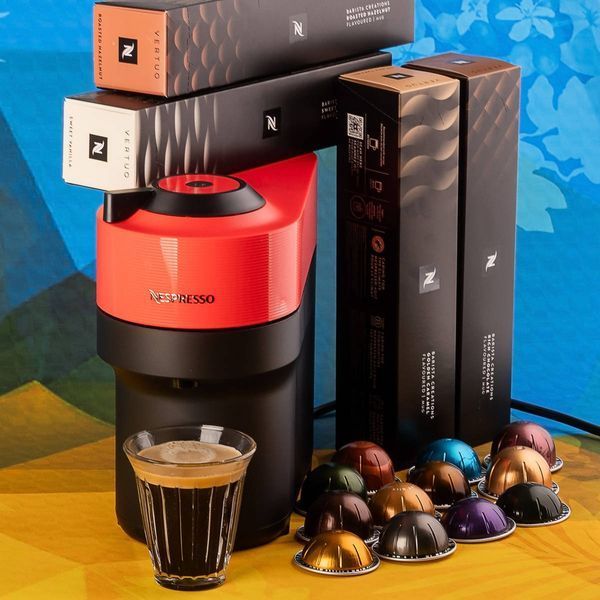 Набор Nespresso Vertuo Pop Summer Pepper Red: кофемашина + 52 капсулы Vertuo 2621718356 фото