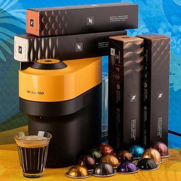 Набір Nespresso Vertuo Pop Summer Mango Yellow: кавомашина + 52 капсули Vertuo 2621712350 фото