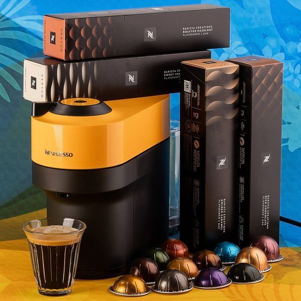 Набор Nespresso Vertuo Pop Summer Mango Yellow: кофемашина + 52 капсулы Vertuo 2621712350 фото