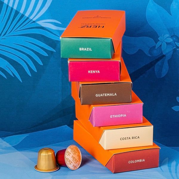Набір капсульної кави HERZ New York World Origins, 60 капсул, сумісні з кавомашинами Nespresso Original 2907062051 фото