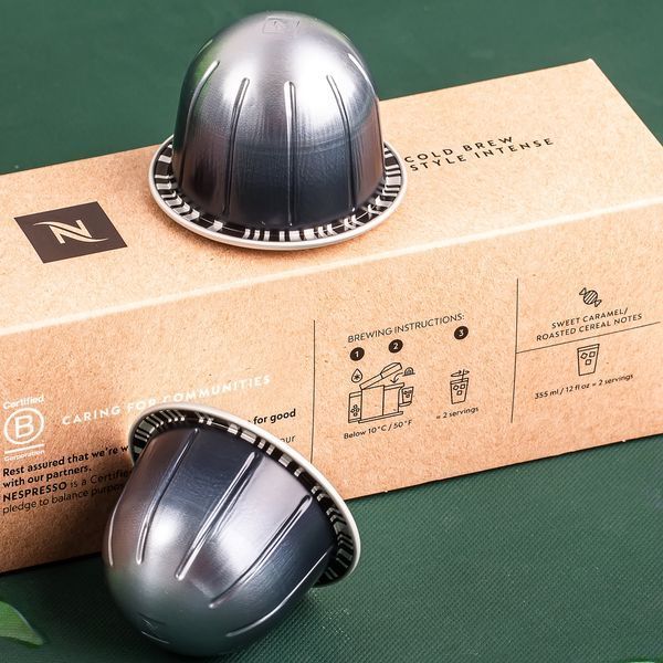 Капсули Nespresso Vertuo Cold Brew Style Intense (злаки та карамель), Швейцарія 355 мл &mdash; 7 капсул, 355 мл 1863636619 фото