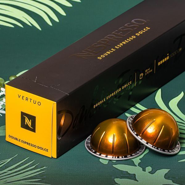 Капсули Nespresso Vertuo Double Espresso Dolche (злаковий, солодовий), Швейцарія (10 шт.) 80 мл 1572946585 фото Капсули Nespresso Vertuo Double Espresso Dolche (злаковий, солодовий), Швейцарія (10 шт.) 80 мл 1572946585 фото