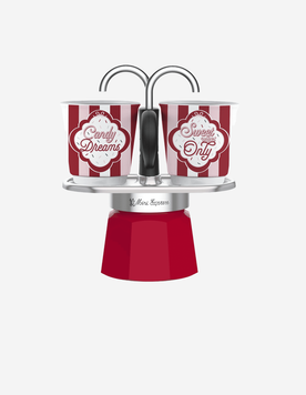 Гейзерна кавоварка Bialetti (Біалетті) Candyland Set Mini Express, 2 чашки, 90 мл 15BAR-22803 фото