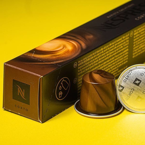 Капсулы Nespresso Corto Original для интенсивного ристретто, 10 капсул 1208566991 фото