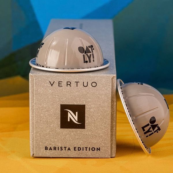 Капсулы Nespresso Vertuo Кофе в капсулах Vertuo Nespresso Barista Edition Oatly, обмежена серия (вершкови видтинки) 80 мл &mdash; 10 капсул, 80 мл 2543271275 фото
