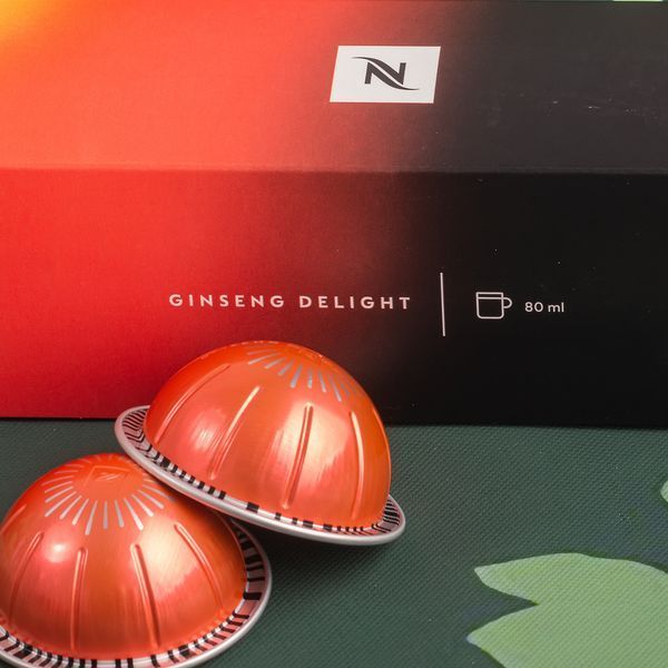 Капсулы Nespresso Vertuo Ginseng Delight (карамель и нежный женьшень), Швейцария 80 мл &mdash; 10 капсул, 80 мл 1863657702 фото