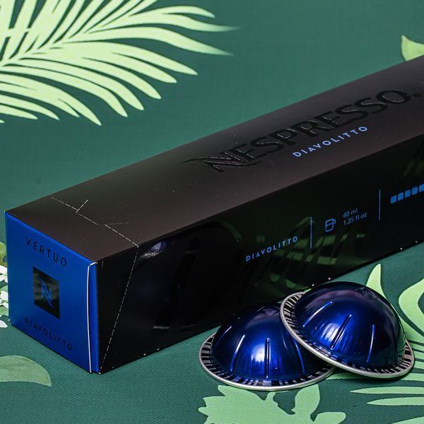Капсули Nespresso Vertuo капсули Diavolitto (найінтенсивніший), Швейцарія (10шт) 40 мл 1580998845 фото Капсули Nespresso Vertuo капсули Diavolitto (найінтенсивніший), Швейцарія (10шт) 40 мл 1580998845 фото