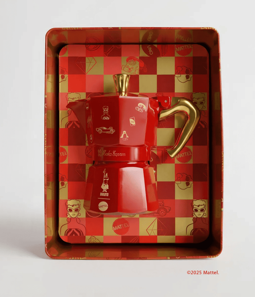 Гейзерная кофеварка Bialetti Moka Express Mattel 80th Аnniversario 0005263 фото