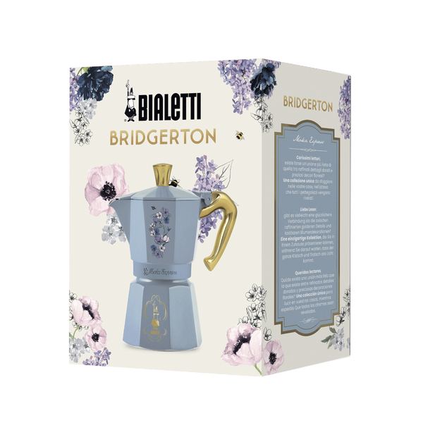 Гейзерная кофеварка Bialetti x Bridgerton Moka Express, 6 чашек, 270 мл 15BAR-12061 фото