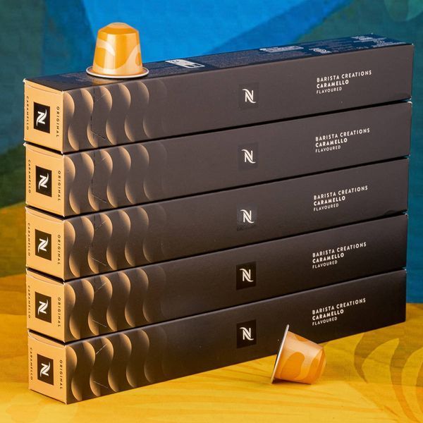 Набір 5 тубів кави в капсулах Barista Caramello Nespresso (легкі відтінки карамелі), Швейцарія (50 капсул) 2614205717 фото