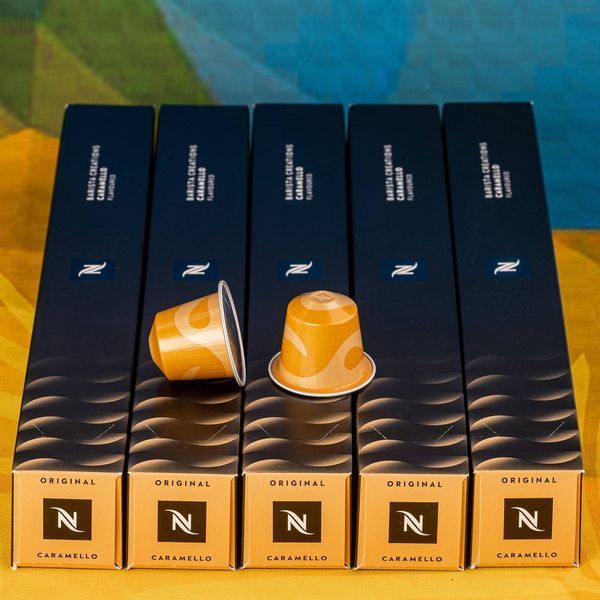 Набір 5 тубів кави в капсулах Barista Caramello Nespresso (легкі відтінки карамелі), Швейцарія (50 капсул) 2614205717 фото