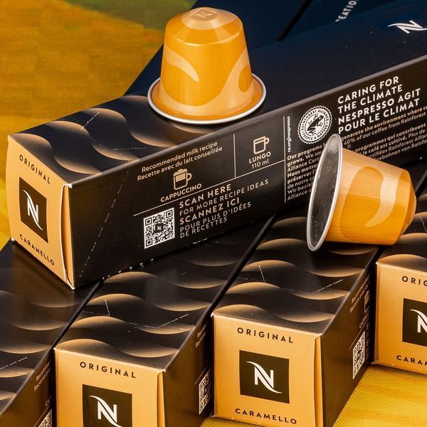 Набір 5 тубів кави в капсулах Barista Caramello Nespresso (легкі відтінки карамелі), Швейцарія (50 капсул) 2614205717 фото
