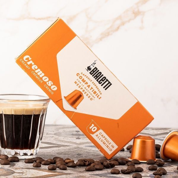 Кава в капсулах Bialetti Cremoso &mdash; 10 капсул, сумісні з кавомашинами Nespresso Original 096080434 фото