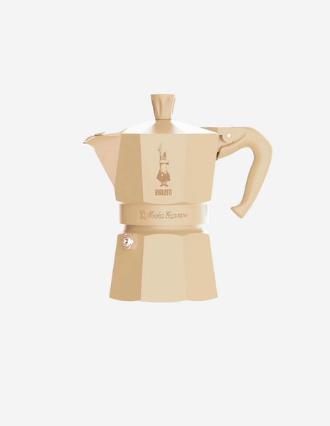 Гейзерна кавоварка Bialetti Moka Express Magico Ricordo кремова 0005403 фото