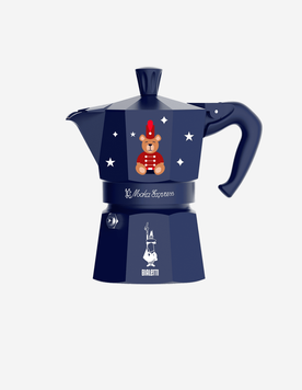 Гейзерная кофеварка Bialetti Moka Express Magico Ricordo Teddy Bear 0005395 фото