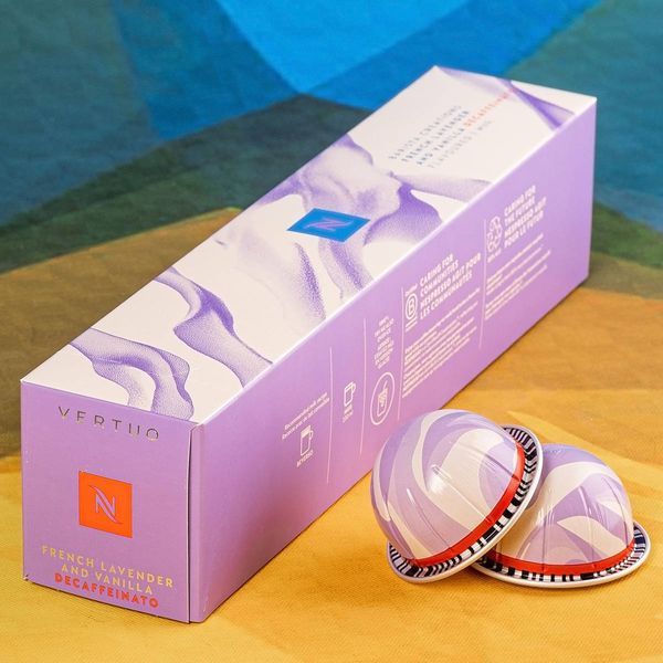 Капсули Nespresso Vertuo Капсульна кава Nespresso Vertuo French Lavender & Vanilla Decaffeinato (французька лаванда і ваніль без каваїну), 230 мл &mdash; 10 капсул, 230 мл 2950082330 фото