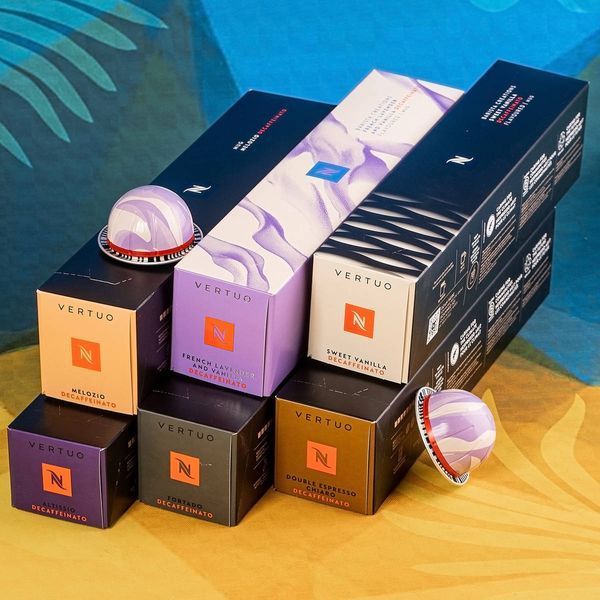 Набір Nespresso Vertuo Decaffeinato без кофеїну, 6 тубів / 60 капсул 2950099316 фото