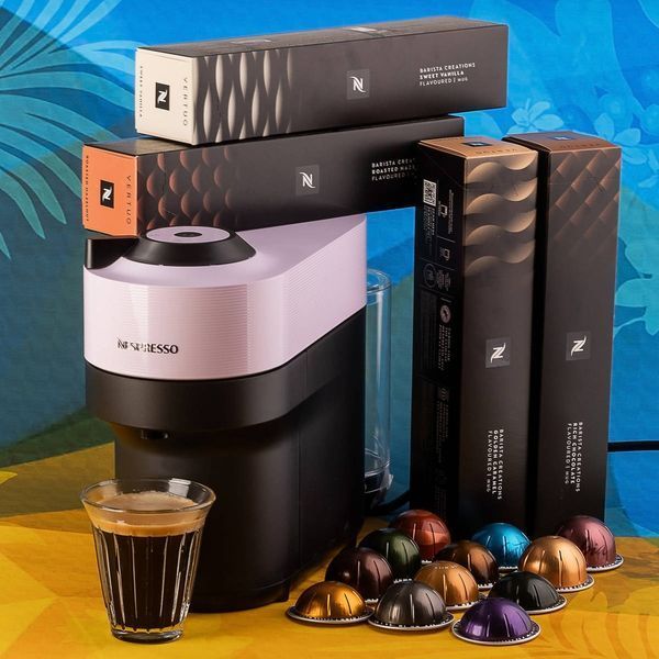 Набор Nespresso Vertuo Pop Summer Lavender: кофемашина + 52 капсулы Vertuo 2621715251 фото