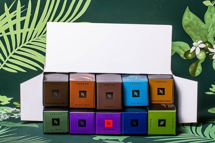 Набір кави Nespresso Vertuo Intense Selection &mdash; 10 тубів, 100 капсул 1580956230 фото