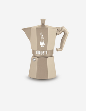 Гейзерна індукційна кавоварка Bialetti (Біалетті) Moka Exclusive Octagonal Induction кремова, 6 чашок, 270 мл 15BAR-13810 фото