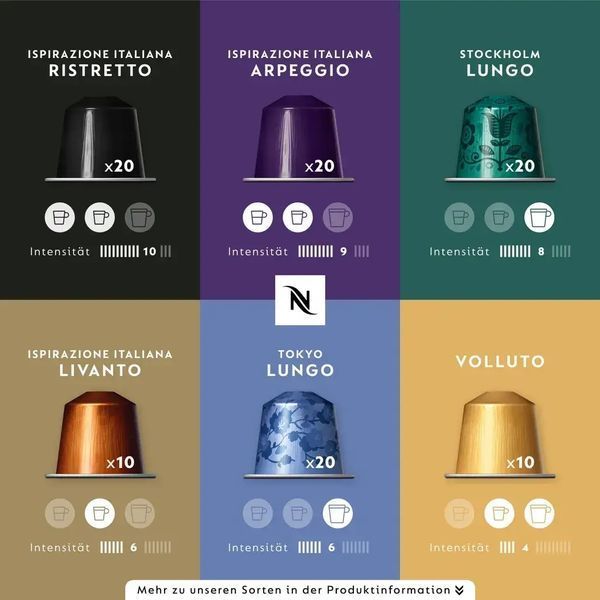 Набор кофе в капсулах Nespresso средней обжарки, 100 капсул 101030721 фото