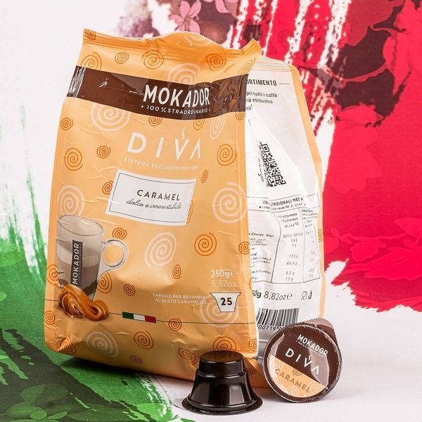 Карамельный напиток в капсулах Mokador Diva Caramel, 25 шт. 2044642073 фото