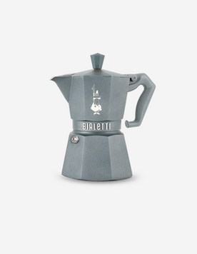 Гейзерна індукційна кавоварка Bialetti (Біалетті) Moka Exclusive Octagonal Induction сіра, 3 чашки, 130 мл 15BAR-14806 фото