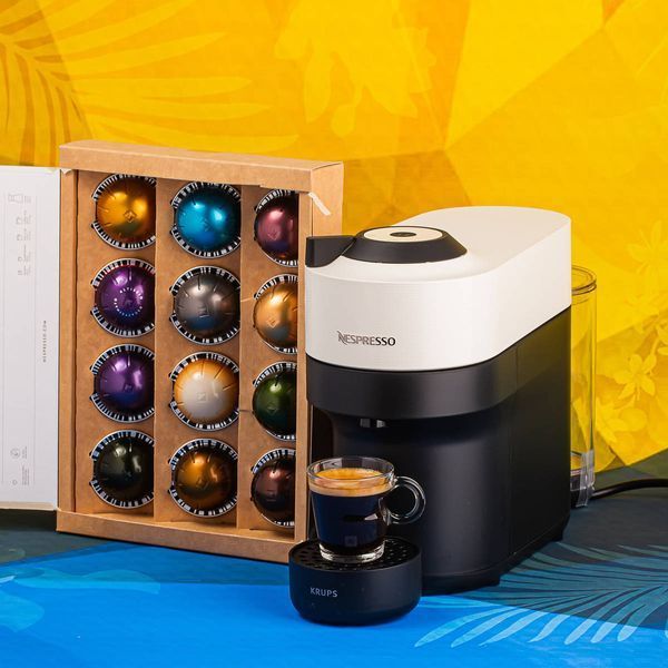 Кавомашина Nespresso Vertuo Pop Coconut White + 12 капсул Vertuo 1700232195 фото