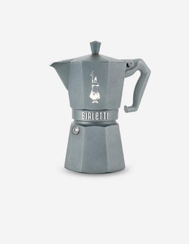Гейзерна індукційна кавоварка Bialetti (Біалетті) Moka Exclusive Octagonal Induction сіра, 6 чашок, 270 мл 15BAR-14807 фото