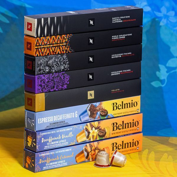 Набор кофе без кофеина Nespresso Original и Belmio Deca-8 &mdash; 8 тубов, 80 капсул 2634703795 фото
