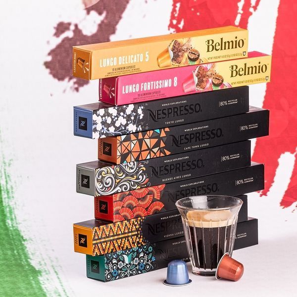 Набор кофе Nespresso Original и Belmio Lungo Collection &mdash; 8 тубов, 80 капсул 2129002940 фото
