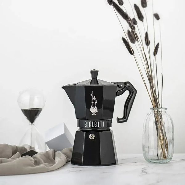 Гейзерна кавоварка Bialetti Moka Exclusive чорна, 3 чашки 15BAR-12109 фото