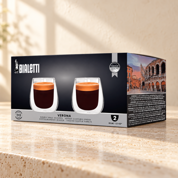 Набір склянок із подвійними стінками Bialetti (Біалетті) Verona, 80 мл, 2 шт. DBW014 фото