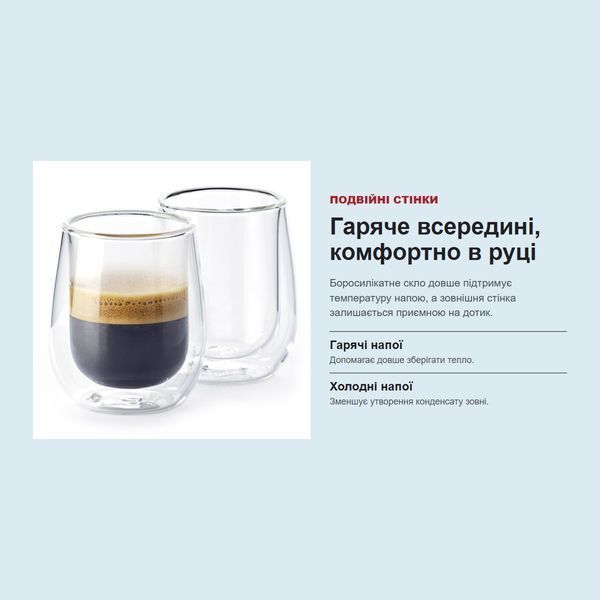 Набір склянок із подвійними стінками Bialetti Firenze DBW013 фото