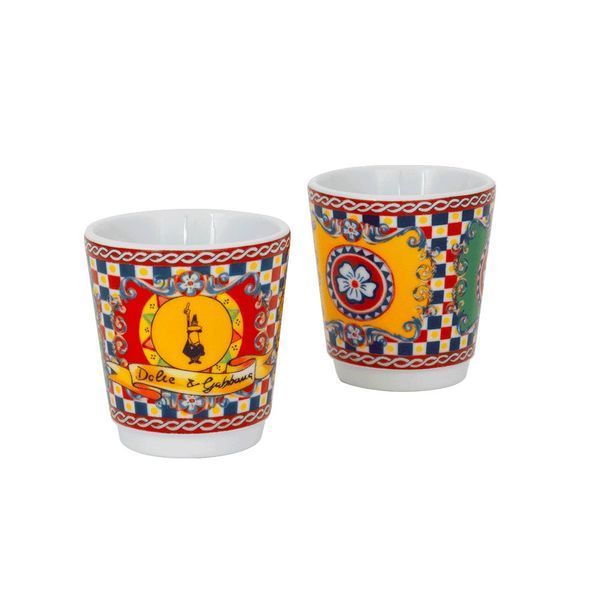 Подарунковий набір Bialetti Dolce&Gabbana Sicilian Cart: Moka Express на 2 чашки + 2 чашки 0005332 фото