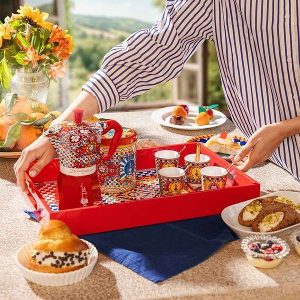 Подарунковий набір Bialetti Dolce&Gabbana Sicilian Cart: Moka Express на 2 чашки + 2 чашки 0005332 фото