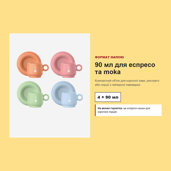 Набір чашок із блюдцями Bialetti Mercato Della Frutta PFRUIT003 фото