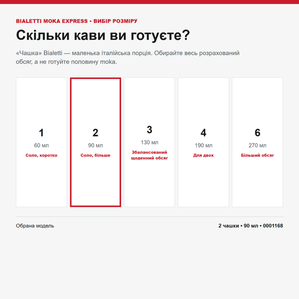 Гейзерная кофеварка Bialetti Moka Express, 2 чашки, 90 мл 0001168 фото