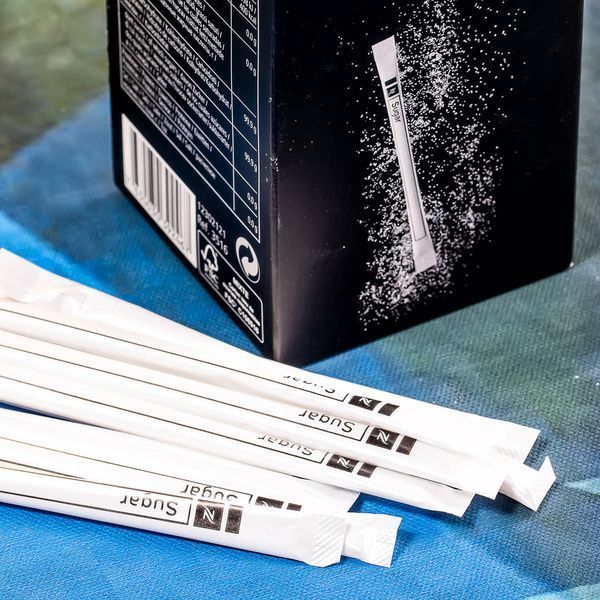 Білі цукрові стики White Sugar (100 sticks) 1762907226 фото