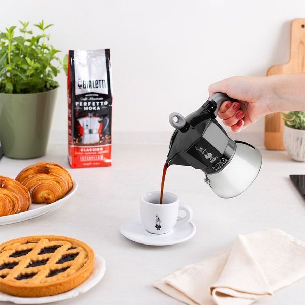 Гейзерна кавоварка Bialetti (Біалетті) Moka Induction Black, 4 чашки, 150 мл 0006934-NP фото