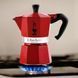 Гейзерная кофеварка Bialetti Moka Express, красная, 1 чашка (60 мл) 15BAR-14794 фото 6