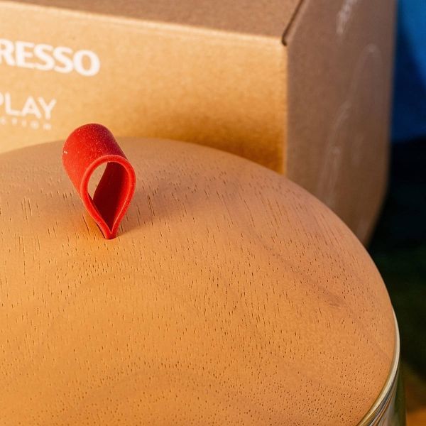 Диспенсер для кавових капсул Nespresso Lume Mia, поєднання скла та дерева. Місткість: 60 капсул (без капсул) 1439446408 фото