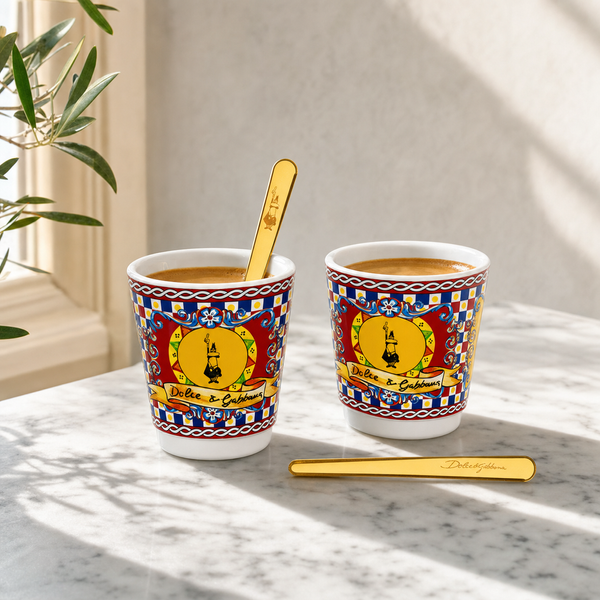 Набор чашек Bialetti x Dolce&Gabbana Sicilian Cart, 2 x 70 мл + 2 ложки SETCARCP фото