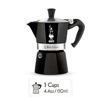 Гейзерная кофеварка Bialetti Moka Express, черная, 3 чашки, 130 мл 0004952 фото