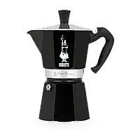 Гейзерная кофеварка Bialetti Moka Express, черная, 3 чашки, 130 мл 0004952 фото