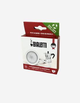 Набір Bialetti 3 ущільнювачі + сито (1ч) 0800031 фото