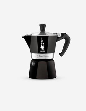 Гейзерная кофеварка Bialetti Moka Express, черная, 3 чашки, 130 мл 0004952 фото
